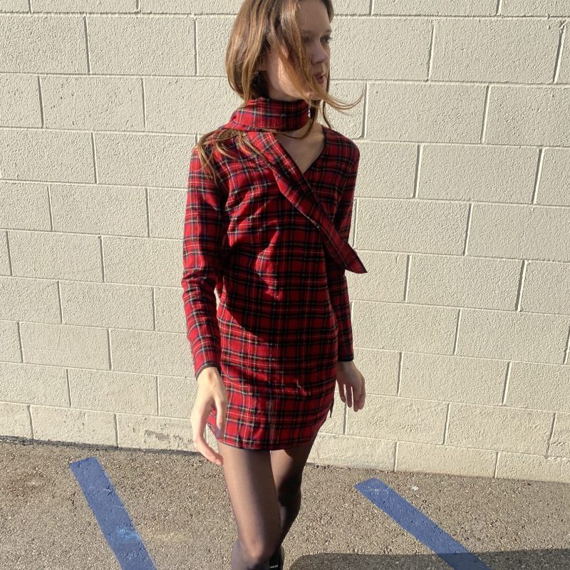 THE EFFY in red tartan