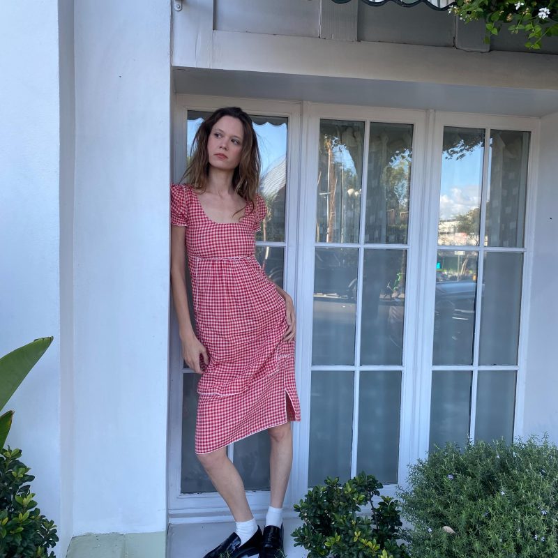 THE EMILIE in red gingham