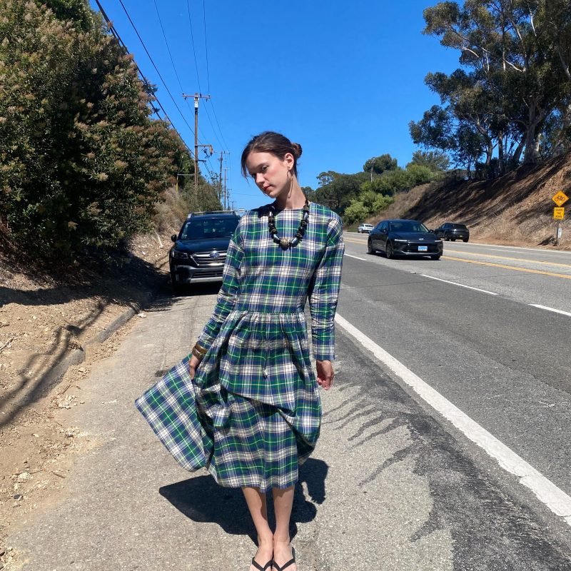 THE FELIX in green plaid