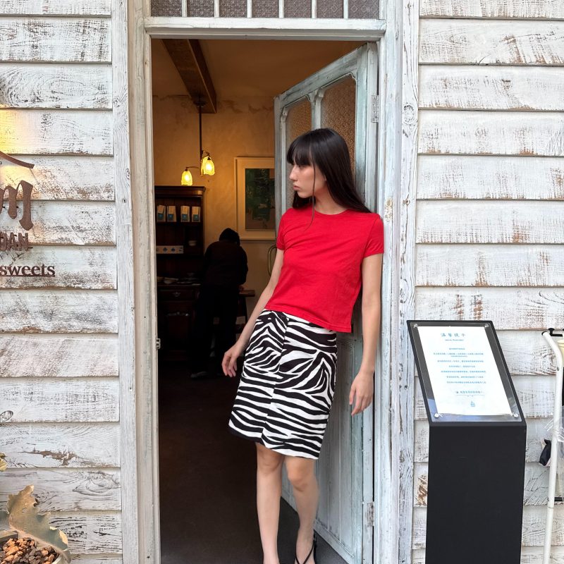 THE MILLY Skirt in zebra